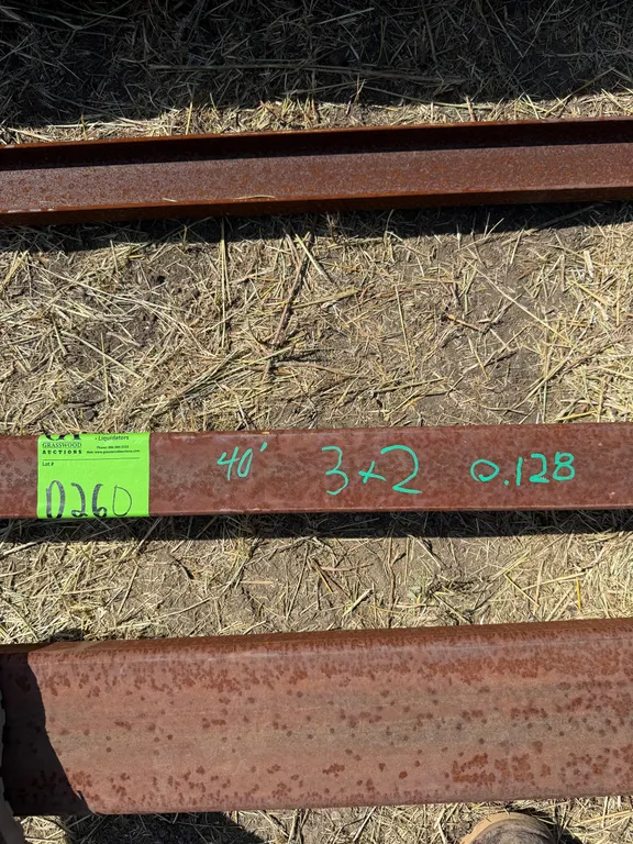 2 Lengths of 3x2x.125 Tube Structural Steel