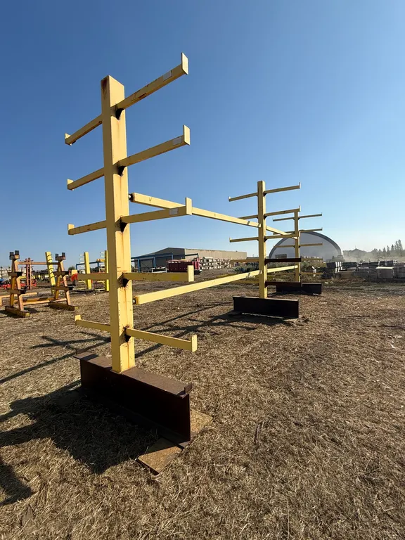 Metal Stock Rack, 3 uprights, 12ft tall