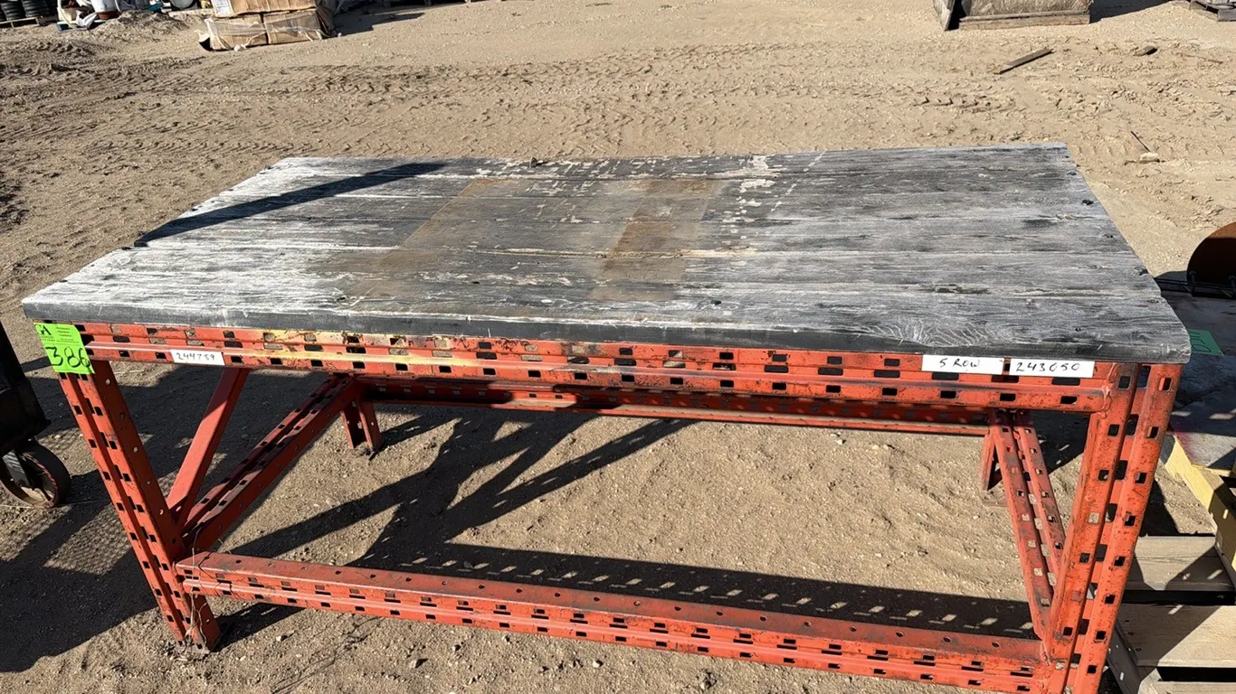 Workbench 6' long, 33" wide, 33.5" tall