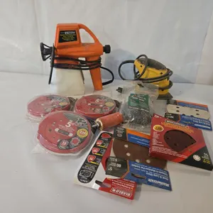 Powerfist Mouse Sander w/ 5" discs & paint sprayer