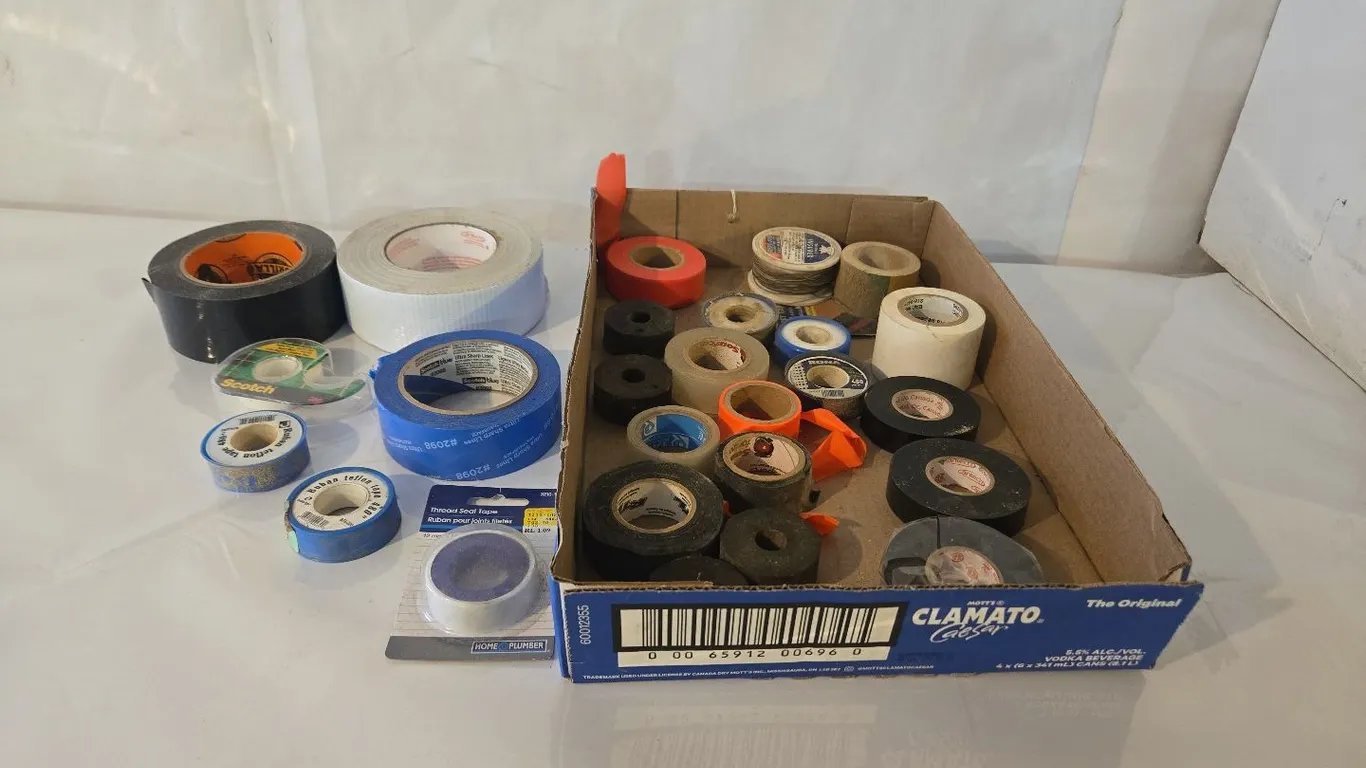 Variety of tapes & plumbing teflon tape
