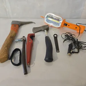 Hatchet, sm. pick, trouble light