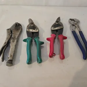 Tin Snips, vise grips & pliers