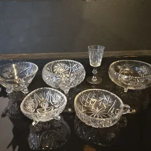 Pinwheel Serving Bowls & Glass