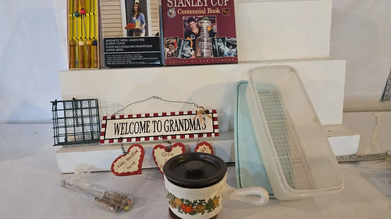 Kitchen Supplies, hand-free mesh door, hockey book