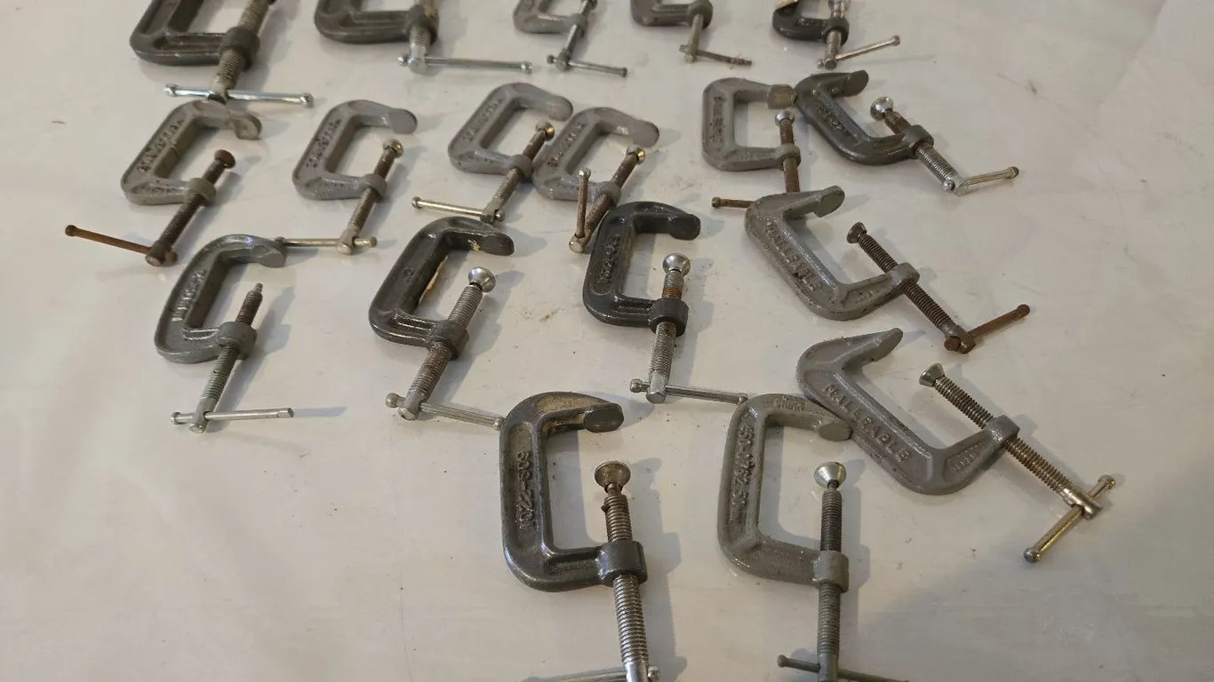 Lg. selection of C-clamps
