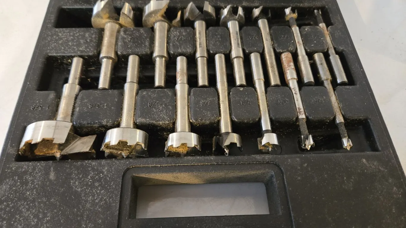 Porter Cable Forstner Bit Set - 1/4" - 1 5/8"