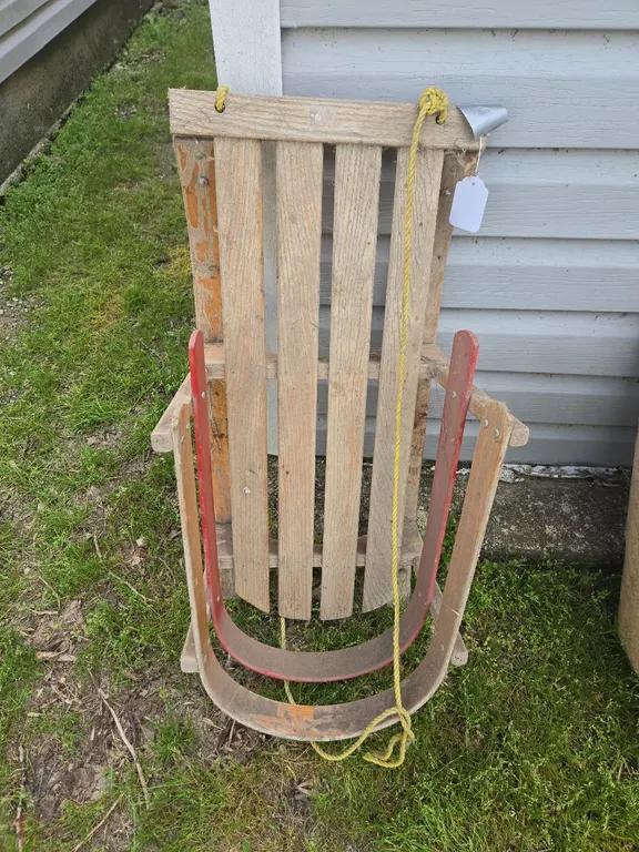 Wooden Child's Sleigh