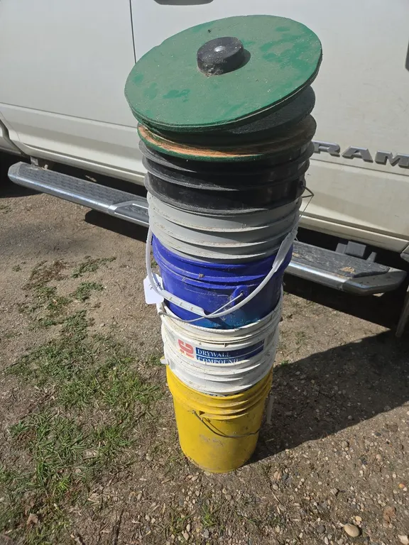 5 Gal. Pails w/ wooden lids