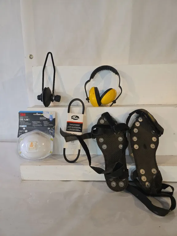 Ear Protector, Spikes, Dust Filters, Belt, Outboard Motor Flusher