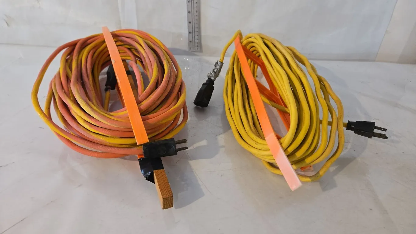 Extenison cords on reels (2)