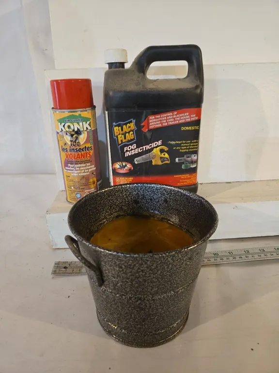 Black Flag Fog Insecticide, Konk Bug Spray, Citronella Candle