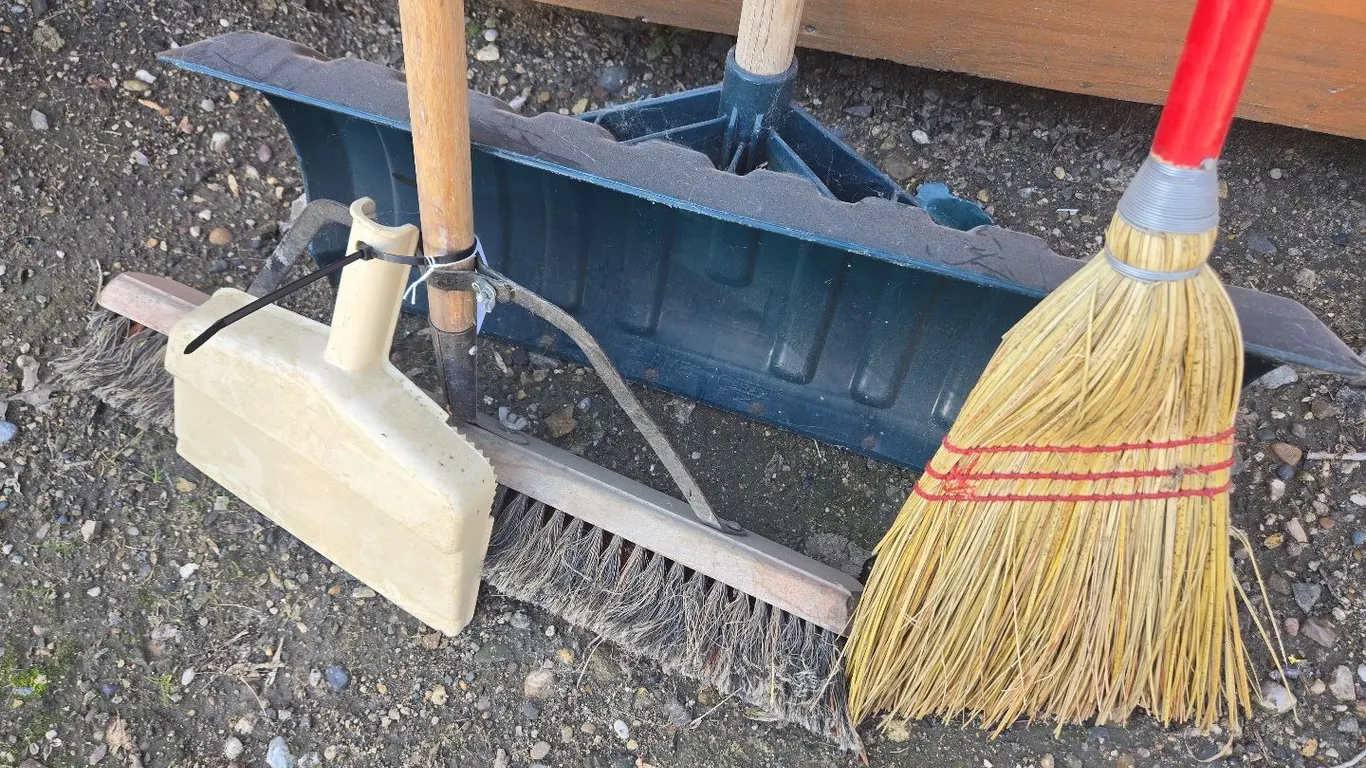 Broom, Snow Shovel, Shop Broom