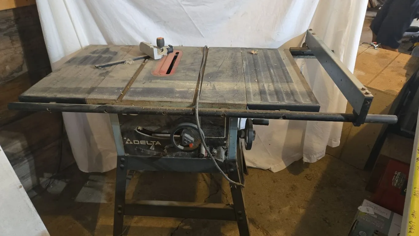 Delta Table Saw, on stand