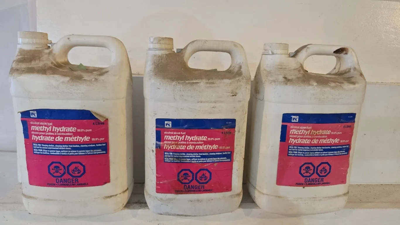Methyl hydrate - 3 jugs, partial