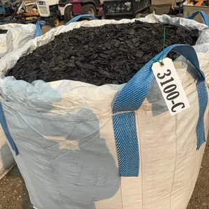 1 - TOTE OF BLACK ASPEN WOOD CHIP MULCH