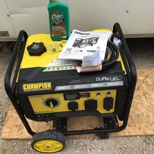 Champion dual fuel generator, 3650 running watts, has only been used briefly with propane, has not had any gas in it