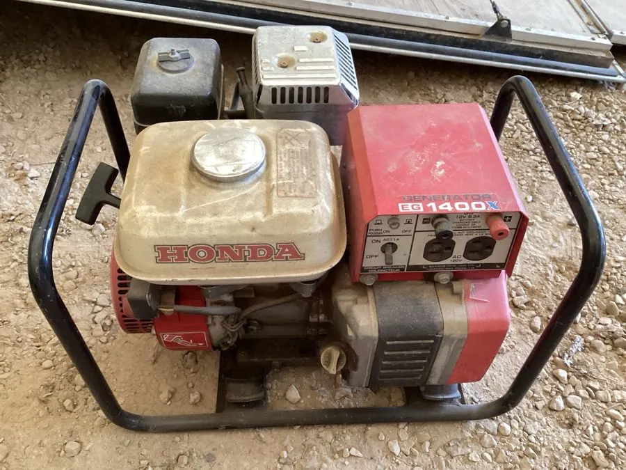Honda generator, EG1400X, unknown condition, running ap 3 years ago, not used since , may need tune-up