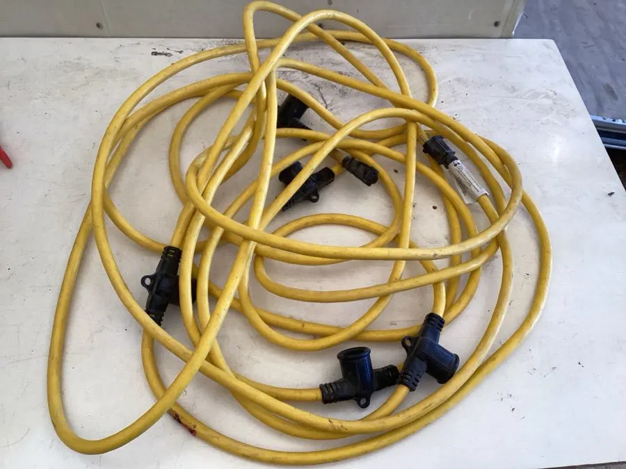 Temporary lighting string, approximately 50', 5 light sockets