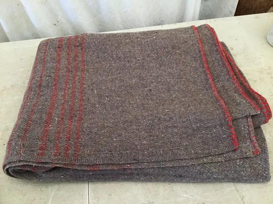 Wool blanket, 90” x 70”