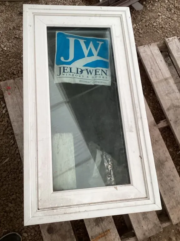 Dual pane crank out window, box is 38 1/2” x 19 1/2”, for 6” framing