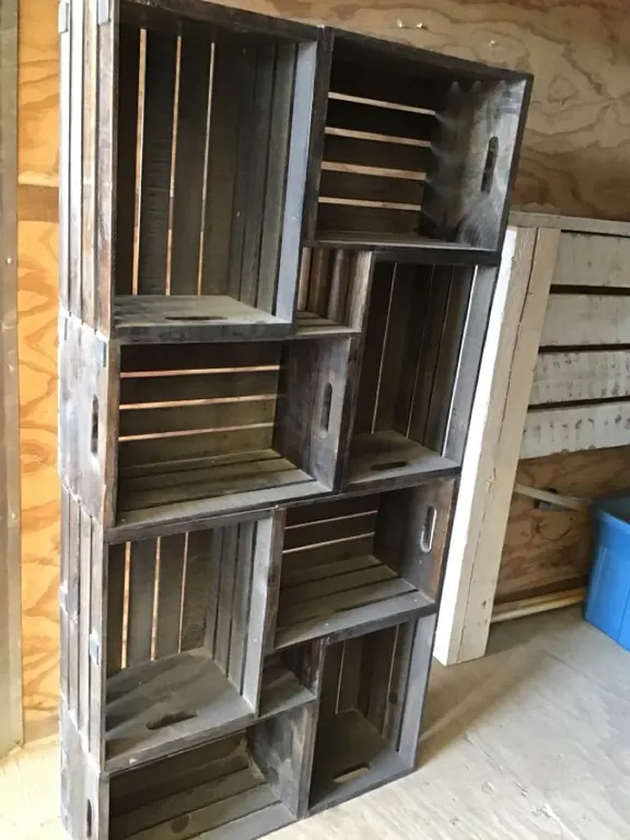 Crate cabinet, 30” x 10” x 61” high, can be either vertical or horizontal