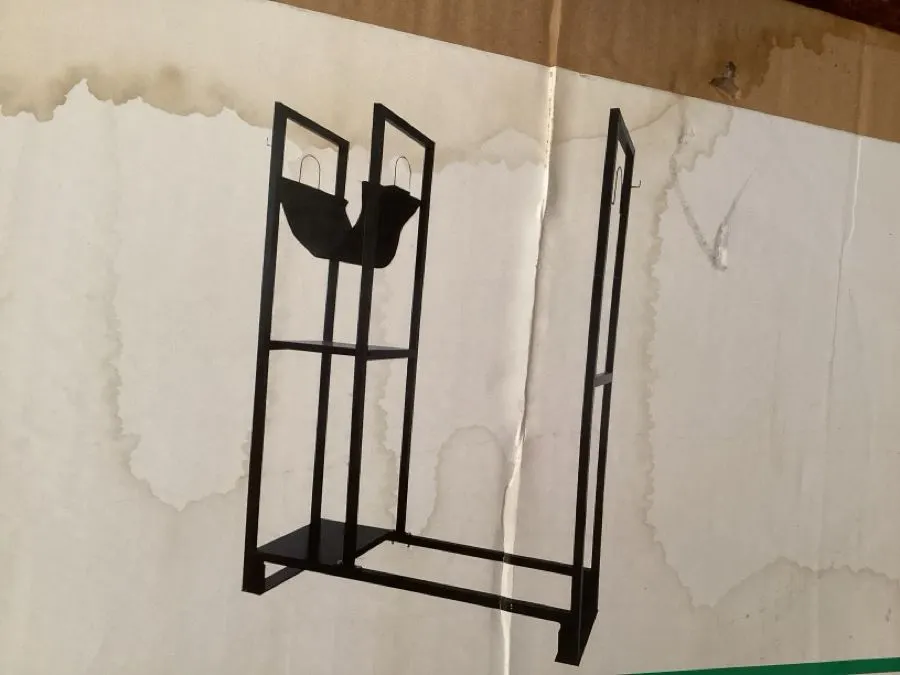 Log rack, 48 1/2” x 14” x 60” high, new in box