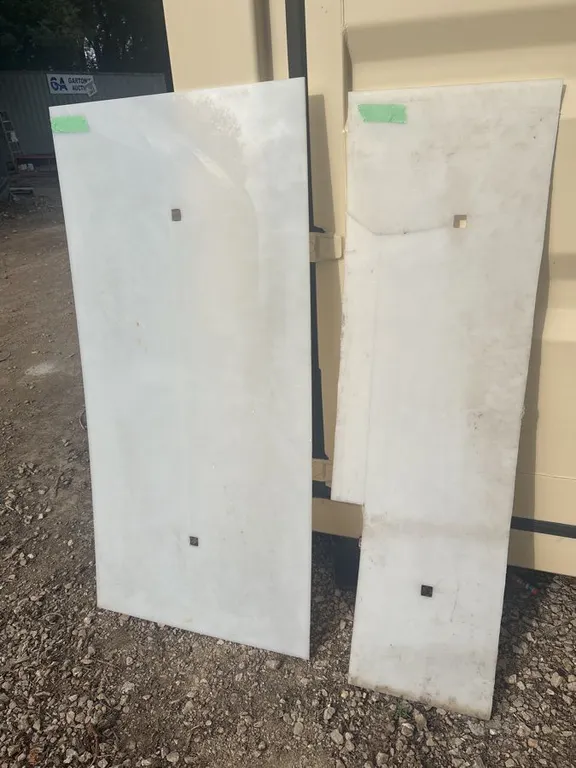 Plexiglass, 28 1/4" x 58 1/4", 1/4" thick, smaller pc with crack