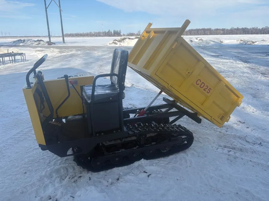 NEW SDLANCH tracked mini dump truck, see video, see lot details. File pics.