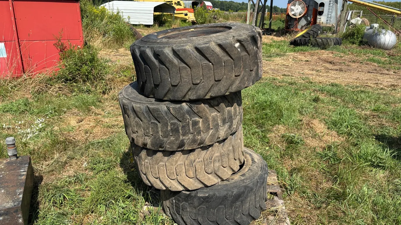 (4) Skid Steer Tires