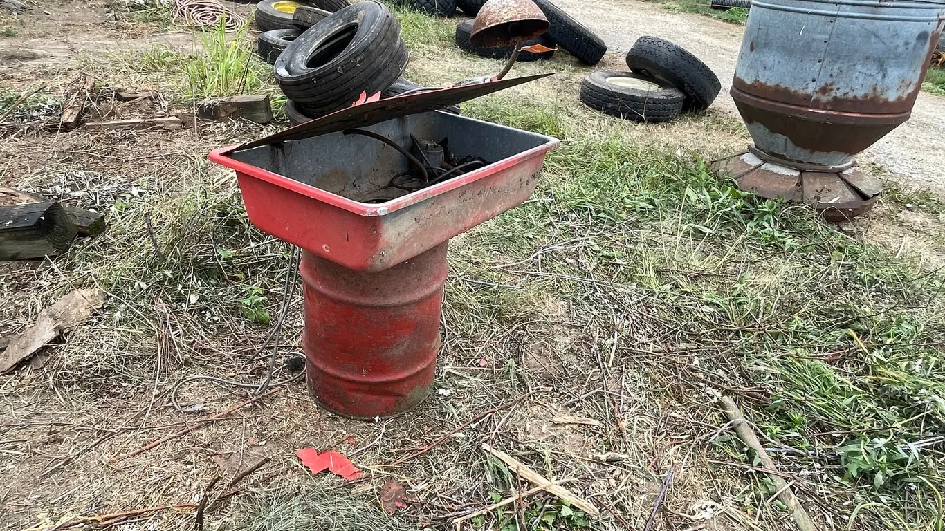 Parts Washer on Barrel