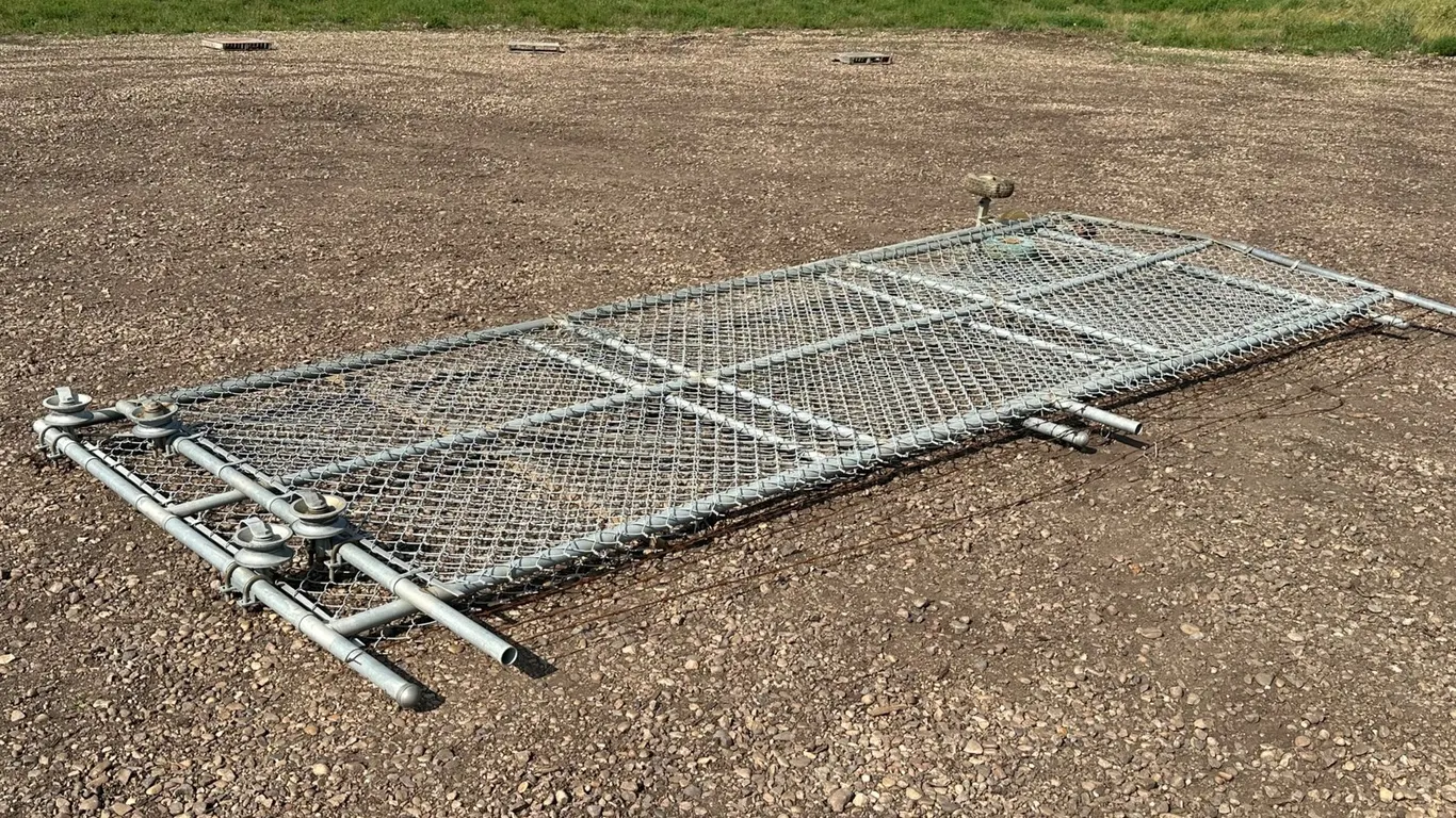 (2) Chain Link Gates