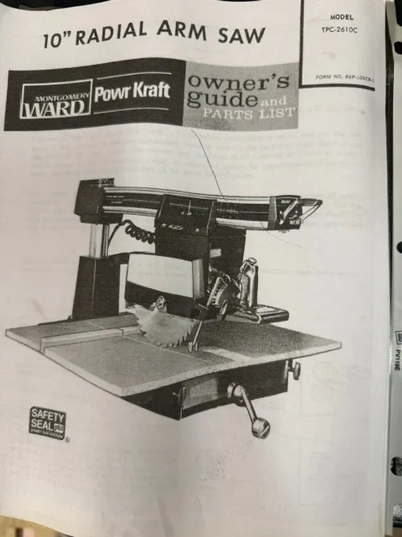 10" Radial Arm Saw