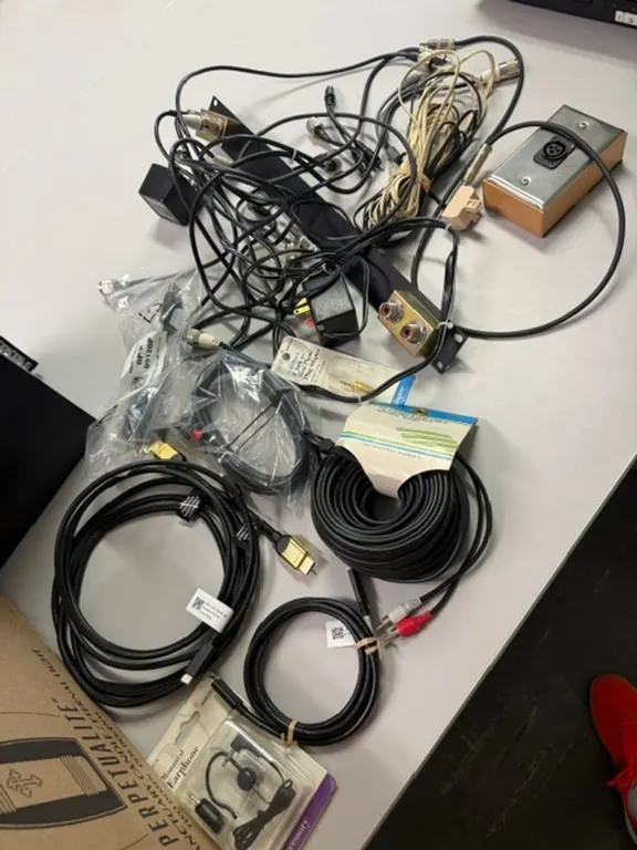 HDMI+ USB Cord and lot of random cords