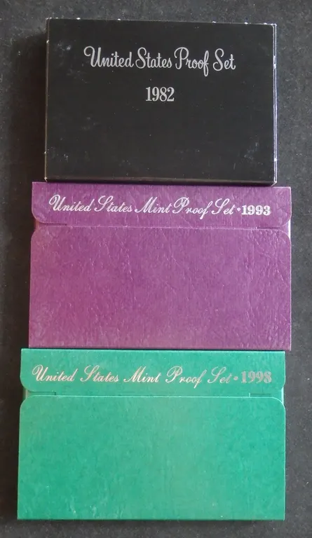 1982, 1993, 1998 PROOF SETS