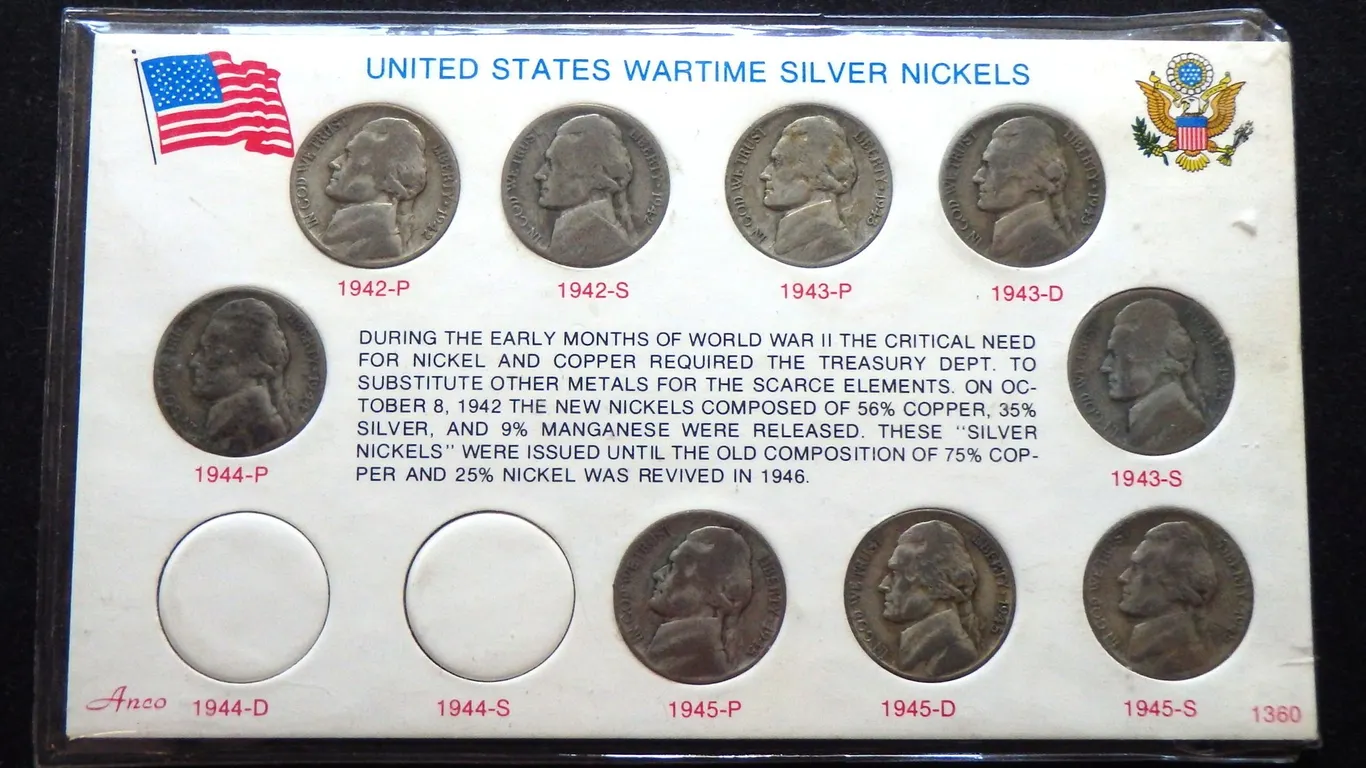 SILVER WAR NICKEL SET