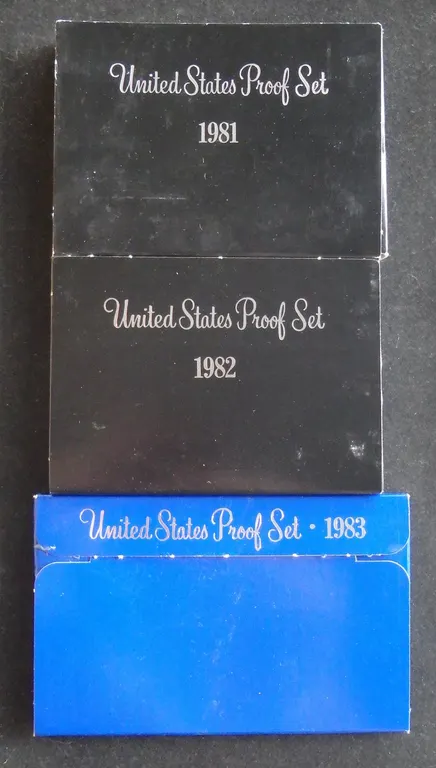 1981, 1982, 1983 PROOF SETS