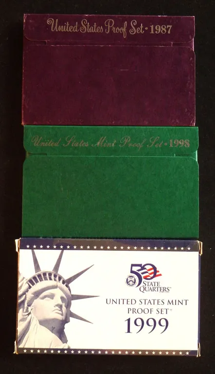 1987, 1998, 1999 PROOF SETS