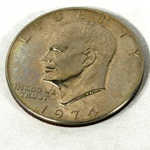 1974 CAMEO EISENHOWER SILVER DOLLAR