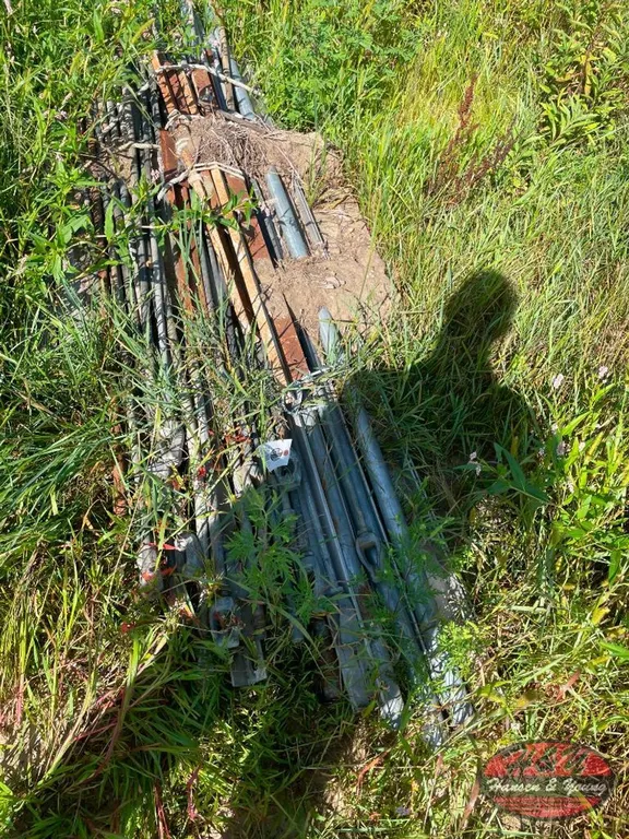 Pallet of Miscellaneous Pipes and Anchor Rods