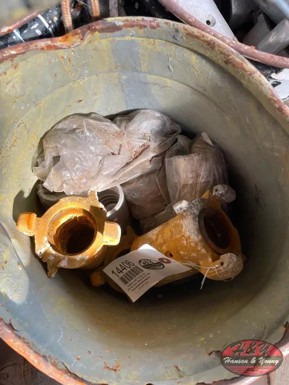 Bucket of Blast Hose Fittings