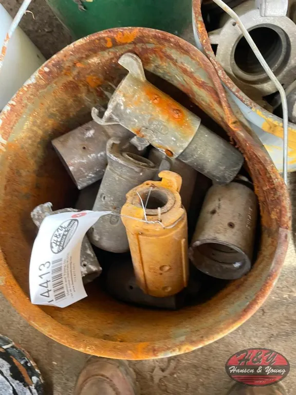 Bucket of Blast Hose Fittings
