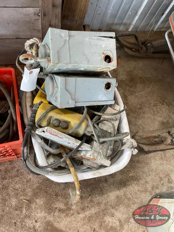 Basket of Electrical Boxes and Controls