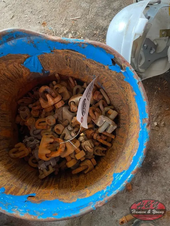 Bucket of Cable Clamps