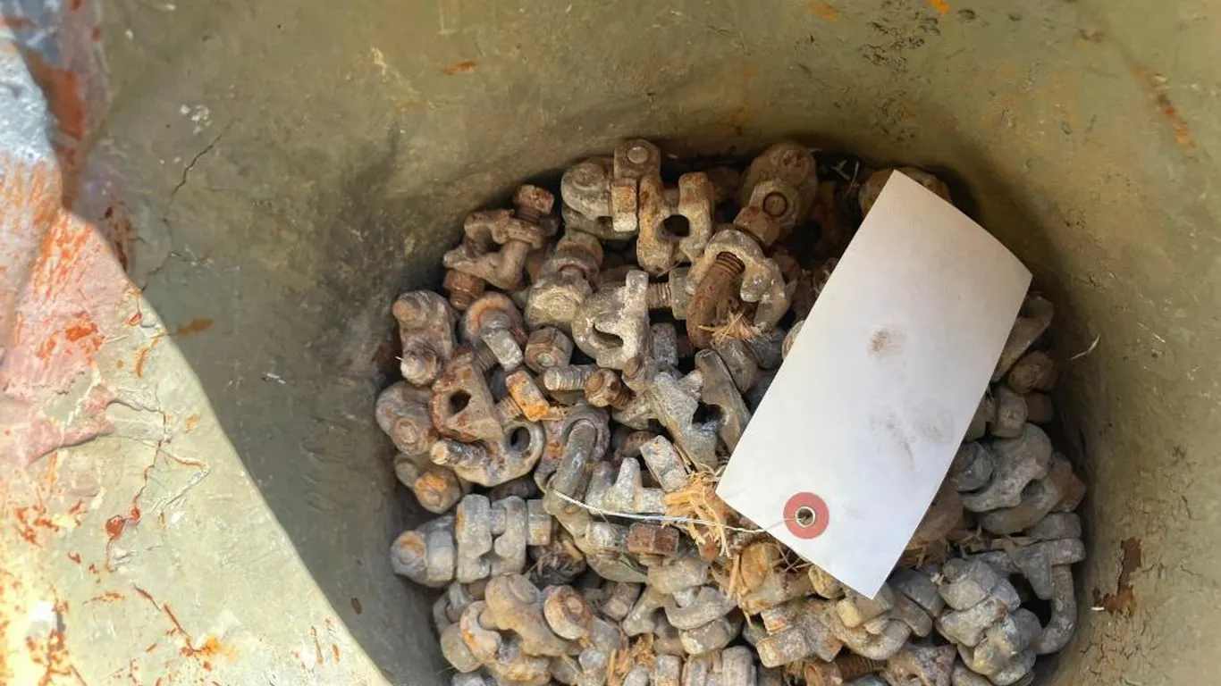 Bucket of Cable Clamps