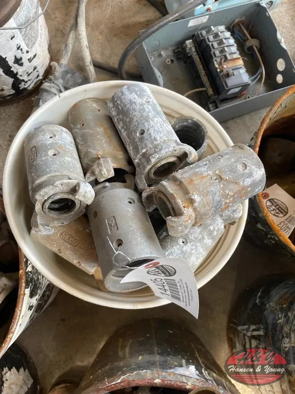 Bucket of Blast Hose Fittings