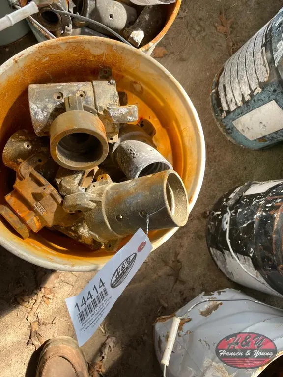 Bucket of Blast Hose Fittings