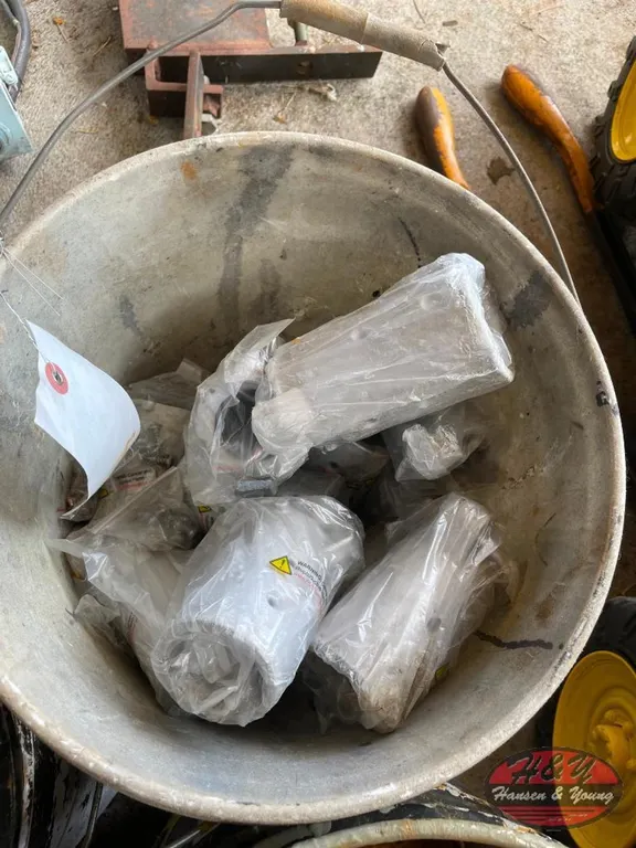 Bucket of Blast Hose Fittings