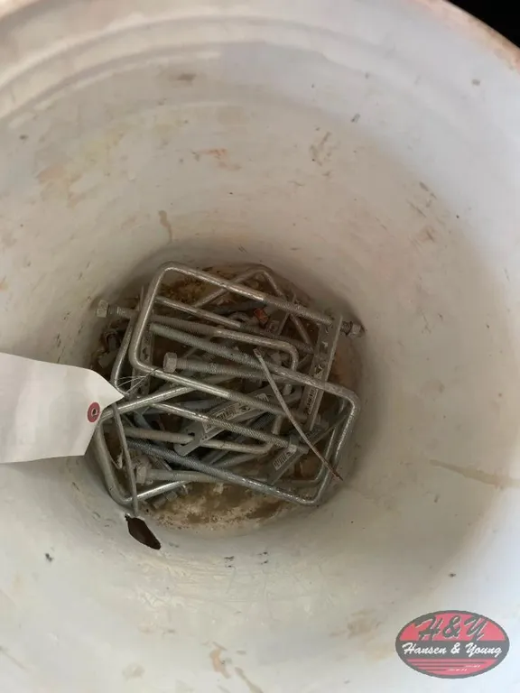 Bucket of Square U Bolts
