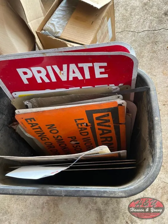 Assortment of Job Site Signs